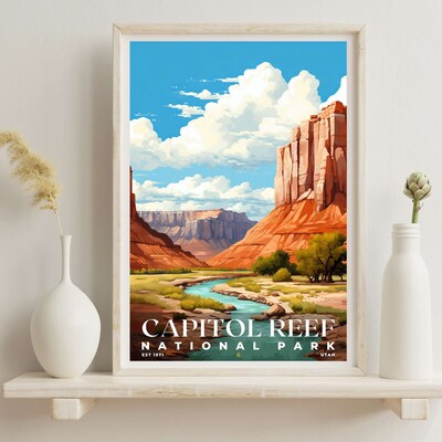 Capitol Reef National Park Poster, Travel Art, Office Poster, Home Decor | S6 - image6